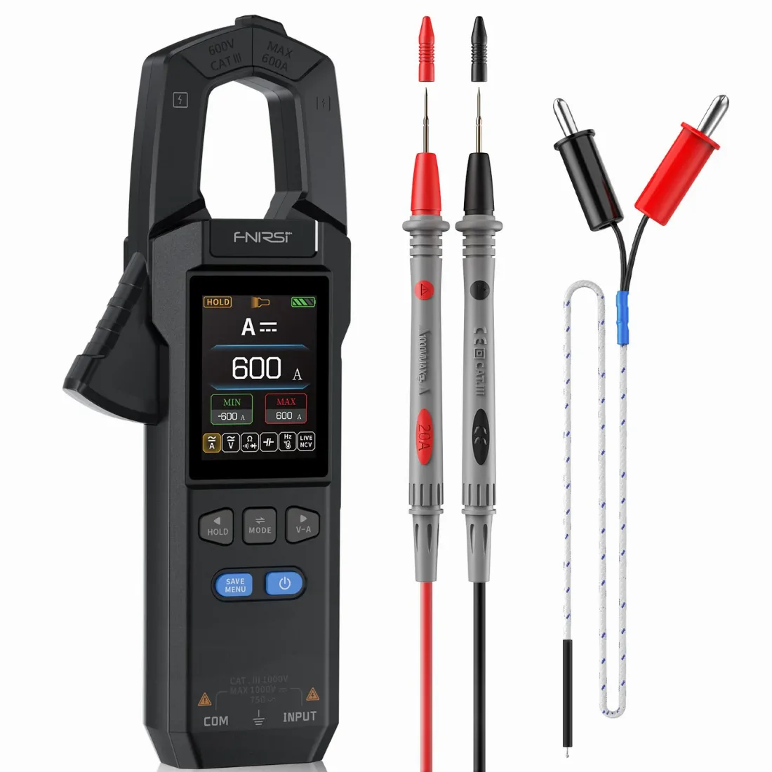 Clampmetru Digital Fnirsi DMC-100 ncv true rms usb-c