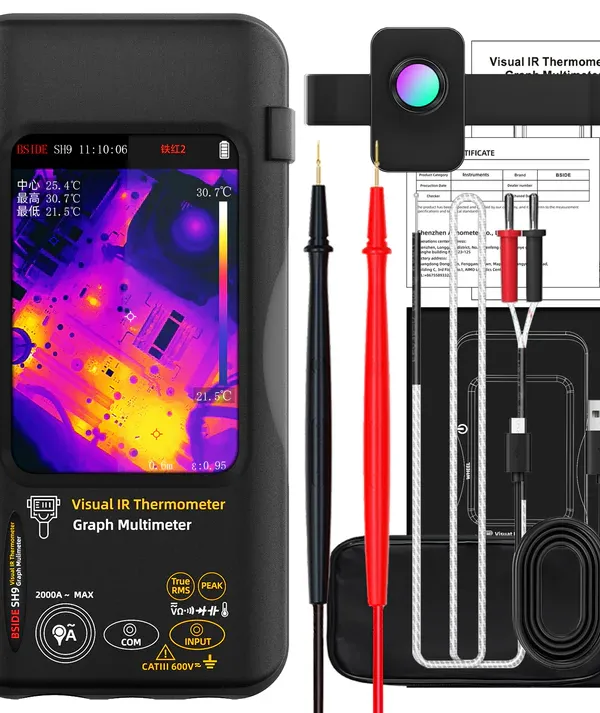 Produs Bside SH9 Termocameră IR 428×320 + Multimetru 20000 Counts Imagine