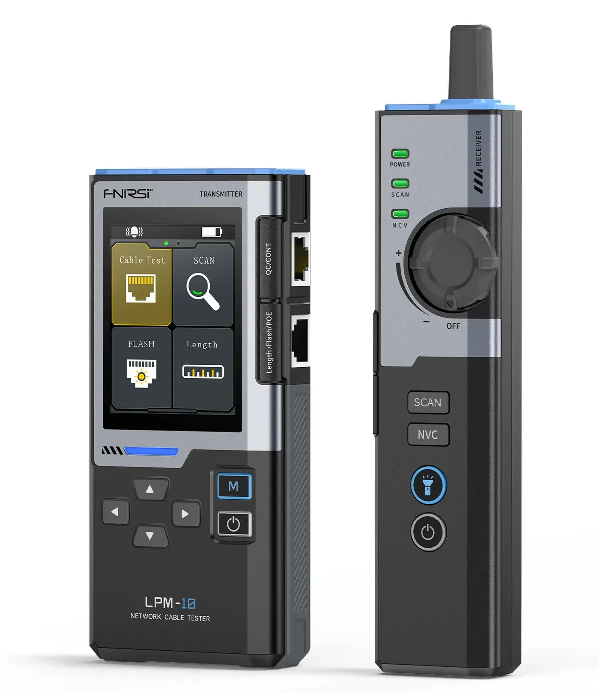 Tester cablu rețea FNIRSI LPM-10A multifuncțional, RJ45/RJ11, detecție defecte