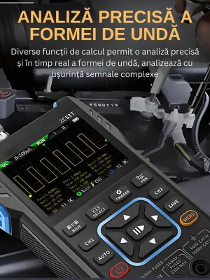 Osciloscop FNIRSI 2C53T 3 in1 Multimetru Generator de semnal Osciloscop
