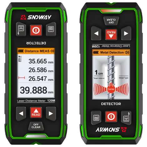 Produs Scanner perete profesional SW-6100GT + Telemetru laser 100m – Detector metal, lemn și cabluri electrice Imagine